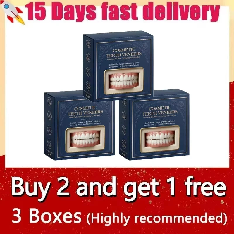 Cosmetic Snap-On Teeth Veneers for Instant Smile Makeover & Comfort - 16