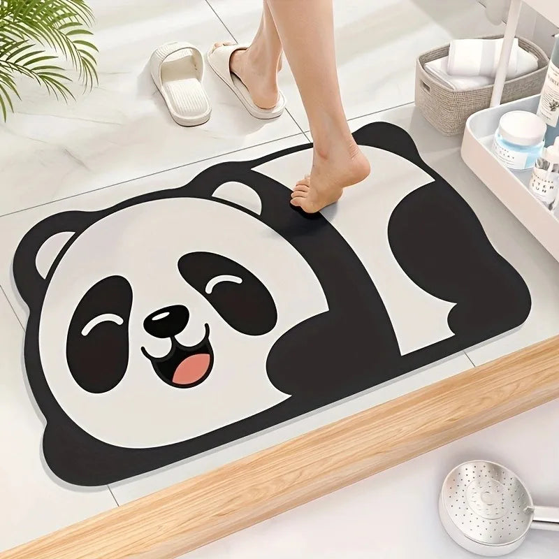 Cute Animal Diatomaceous Earth Bath Mat - Quick Dry & Non-Slip - 19