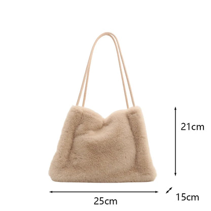 Luxury Plush Chain Handbag