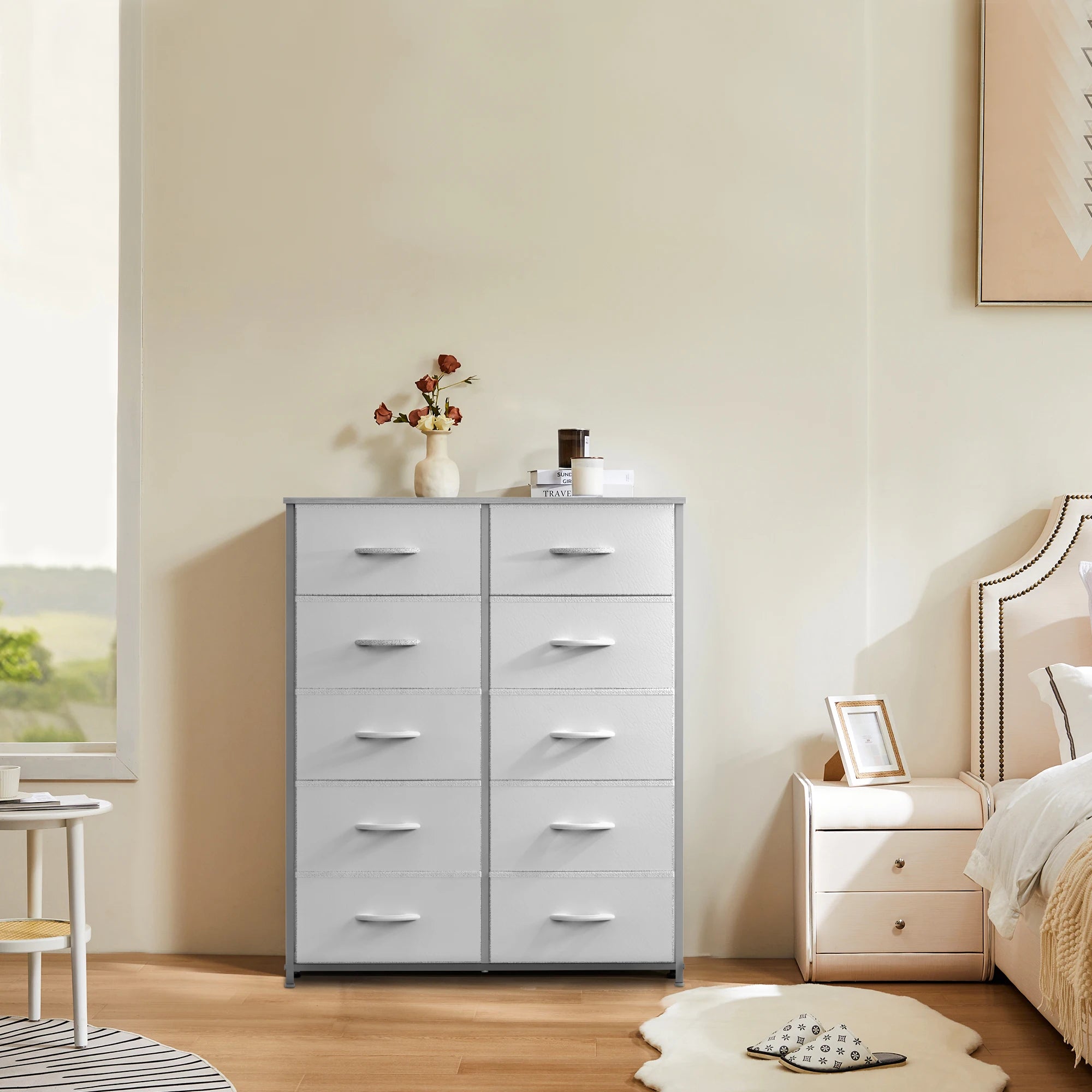 Modern Fabric Storage Dresser - 5, 7, or 10 Drawer Bedroom Closet Organizer - 2