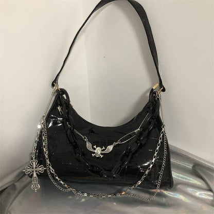 Luxury Gothic Punk Underarm Bag
