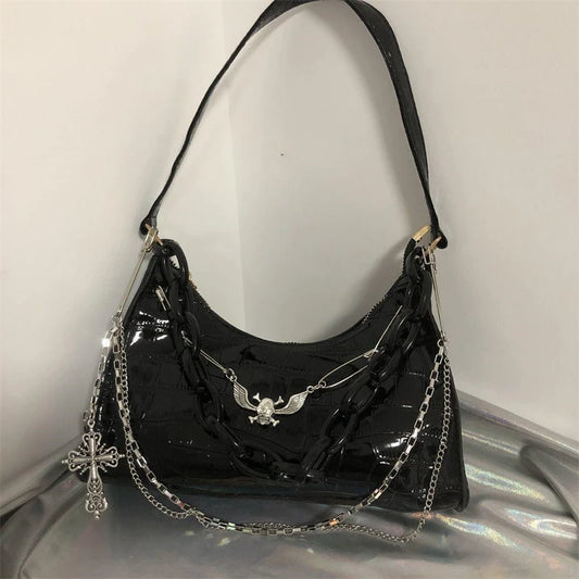 Luxury Gothic Punk Underarm Bag