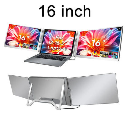 Dual Screen Laptop Monitor Extender - FHD Portable Sub-Monitor for PC