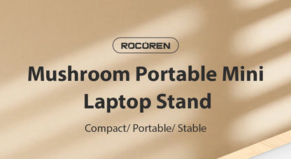 Magnetic Mini Laptop Cooling Stand - Aluminum Portable Notebook Holder
