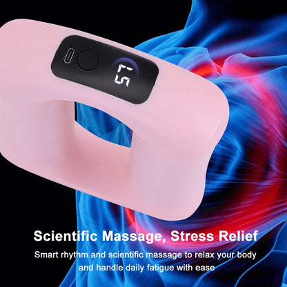 Electric Fascia Ring Wearable Vibration Massager for Waist Belly & Deep Tissue Pain Relief