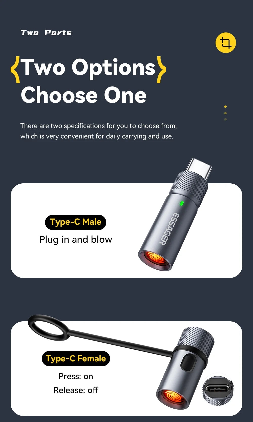 Portable Type-C Flameless Tungsten Electric Lighter – Compact & Safe - 12