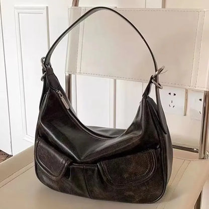 Luxury Retro Matte Shoulder Bag