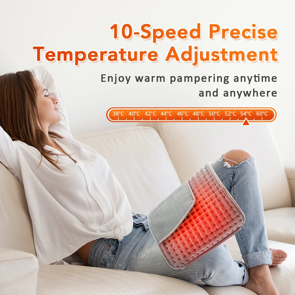 Electric Heating Waist Belt - Thermal Therapy Pad for Back Pain Relief - 21