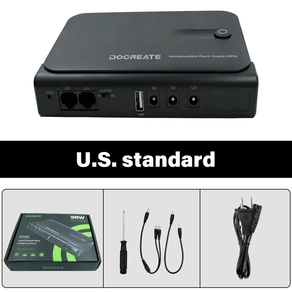 Mini Portable UPS Backup Power Supply for WiFi Routers & Security Cameras - 29