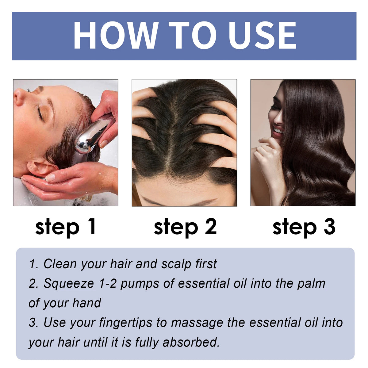 Lavender Hair Essential Oil - Repairing Anti-Frizz & Nourishing Scalp Treatment