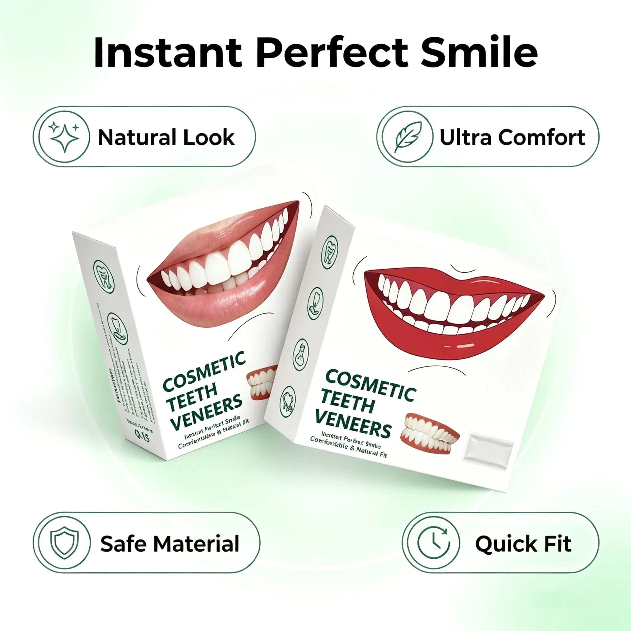 ComfortFit Silicone Denture Set for Natural Smile & Oral Care - 13