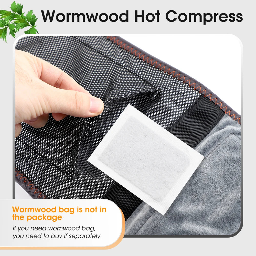 Cordless Heated Lumbar Massager Belt with Red Light Therapy & Vibration - 10