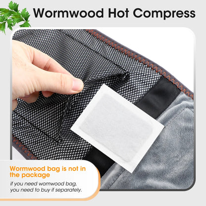 Cordless Heated Lumbar Massager Belt with Red Light Therapy & Vibration