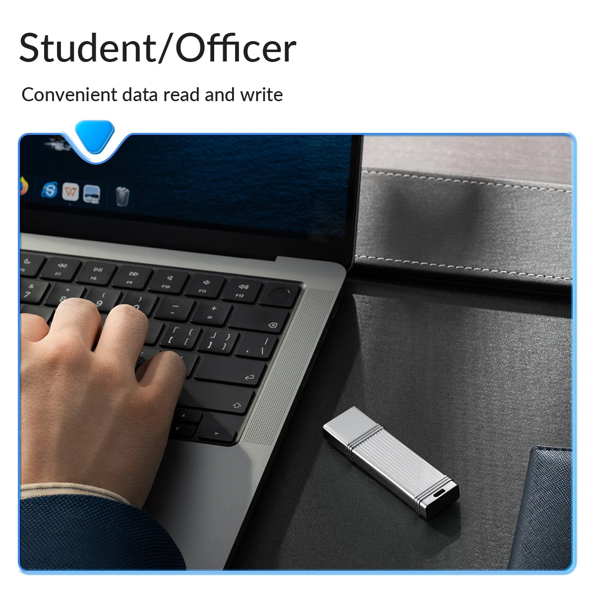 Ultra-Fast Metal USB 3.2 Flash Drive - High Speed 405MB/s Portable Storage - 15