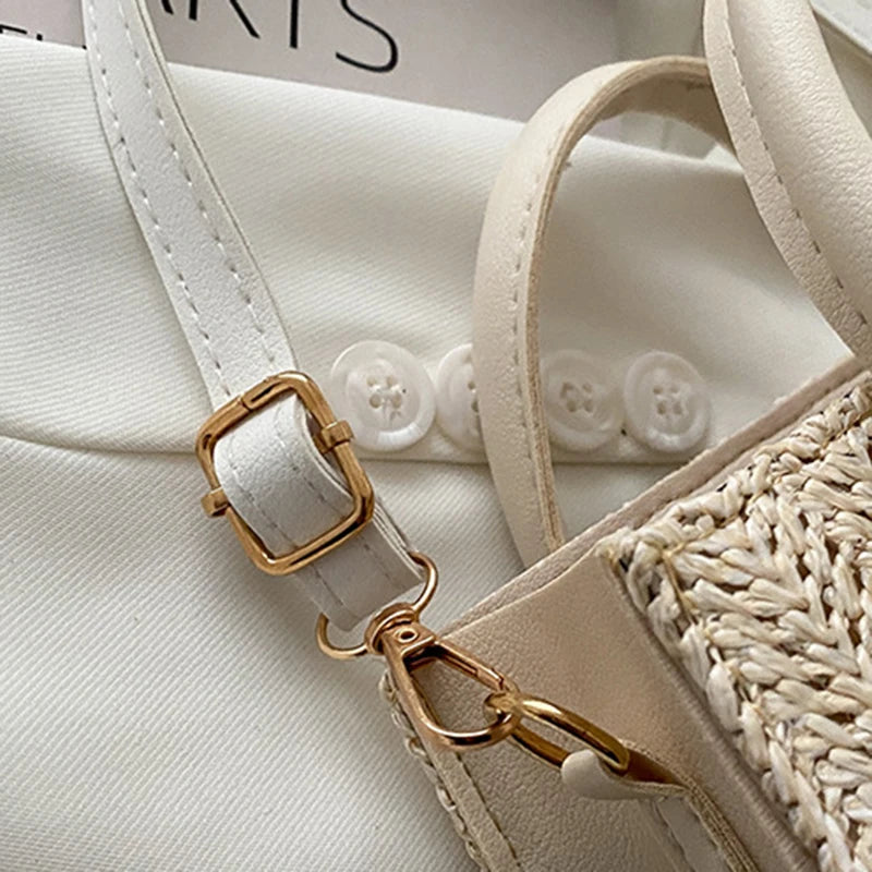 Luxury Floral Woven Crossbody