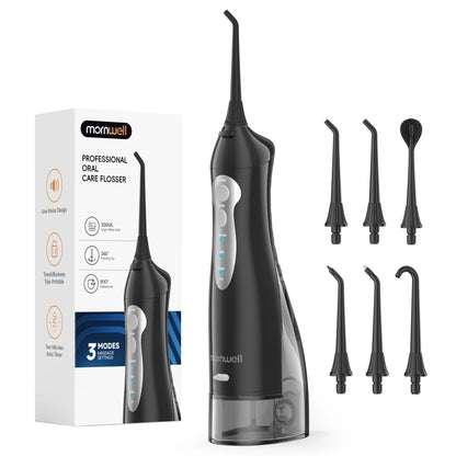 Portable Rechargeable Oral Irrigator - Water Flosser with 3 Modes & 300ml Tank