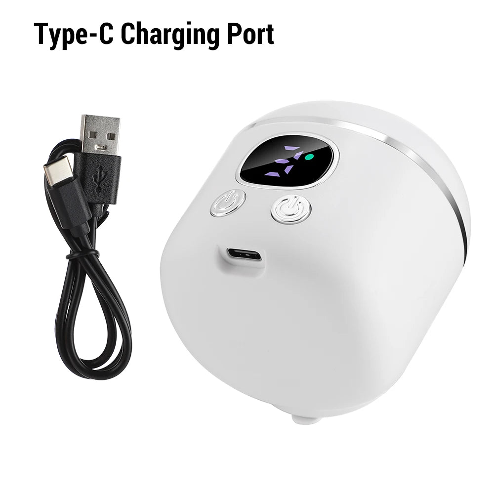 Automatic Electric Nail Clipper with LED Magnifier & Nail Polisher - 10