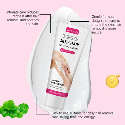 Gentle Body Hair Removal Cream & Soothing Aftershave Oil Set