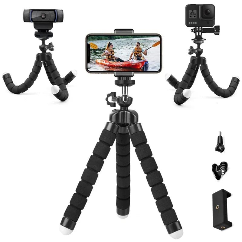 Flexible Octopus Mini Tripod for Smartphones, Cameras & Webcams - 6