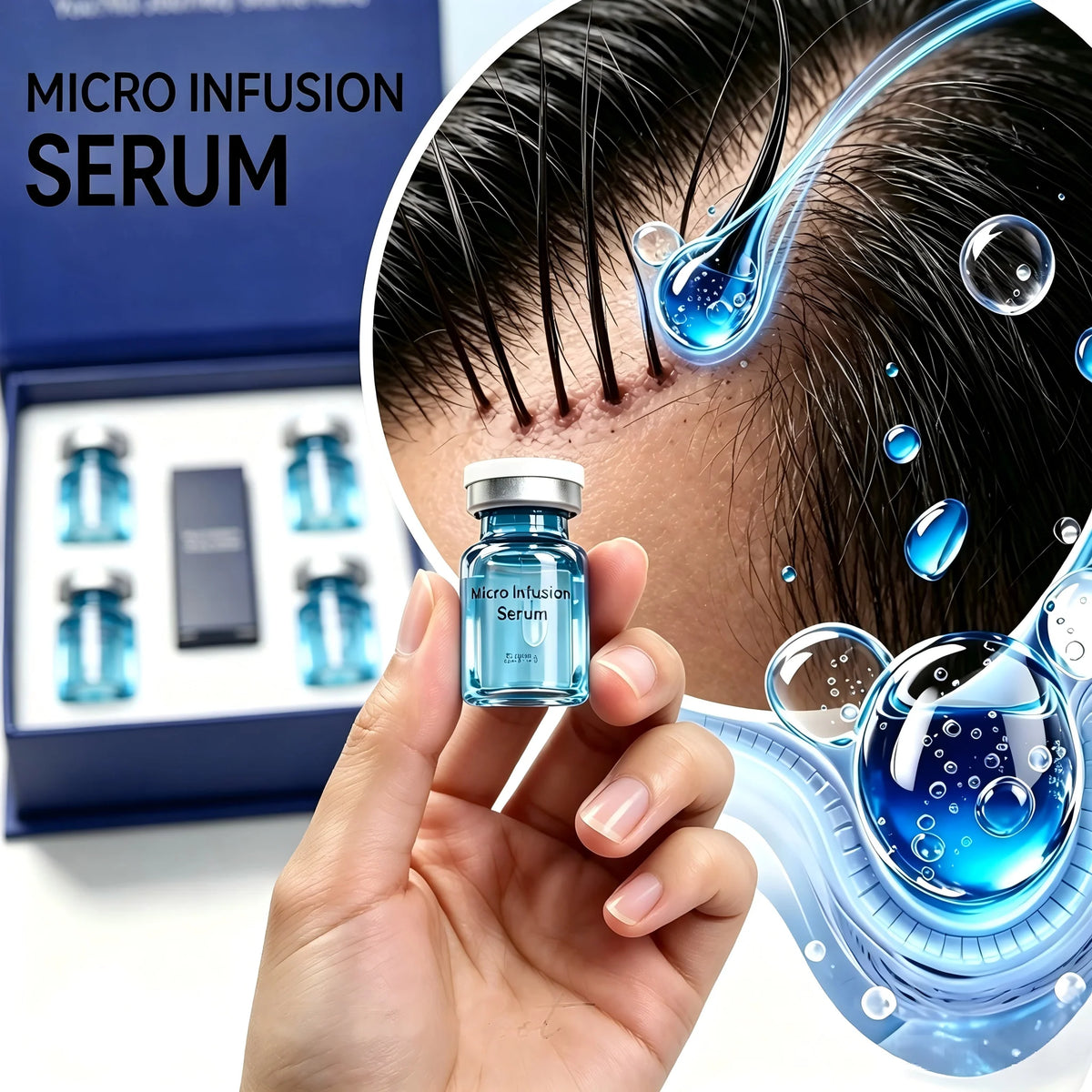 Micro Infusion Scalp Serum Hair Regrowth & Follicle Strengthening Treatment