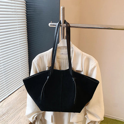 Luxury Retro Suede Shoulder Tote