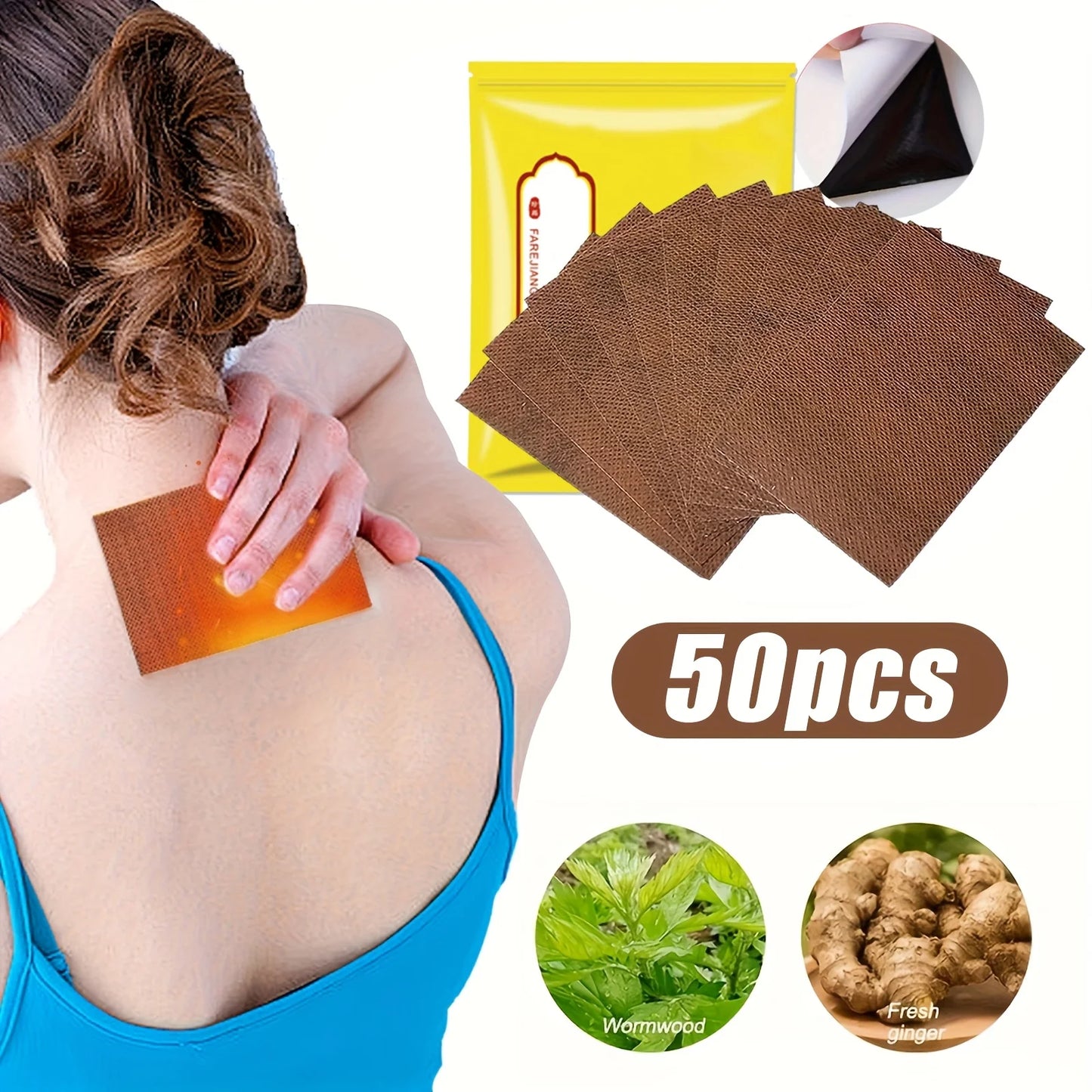 Self-Heating Pain Relief Patches for Neck, Back, Shoulders & Knees