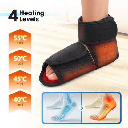 Dual-Airbag Electric Heated Foot and Ankle Massager for Pain Relief