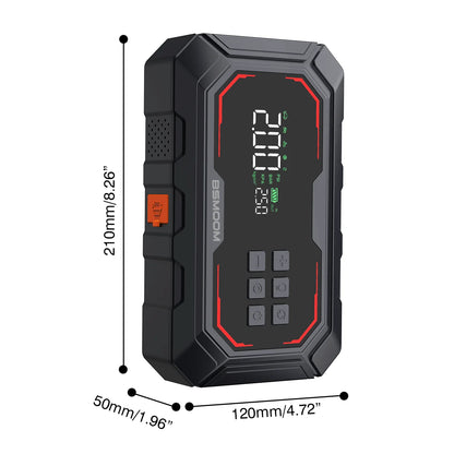 1500A Car Jump Starter with 150PSI Air Compressor & Power Bank