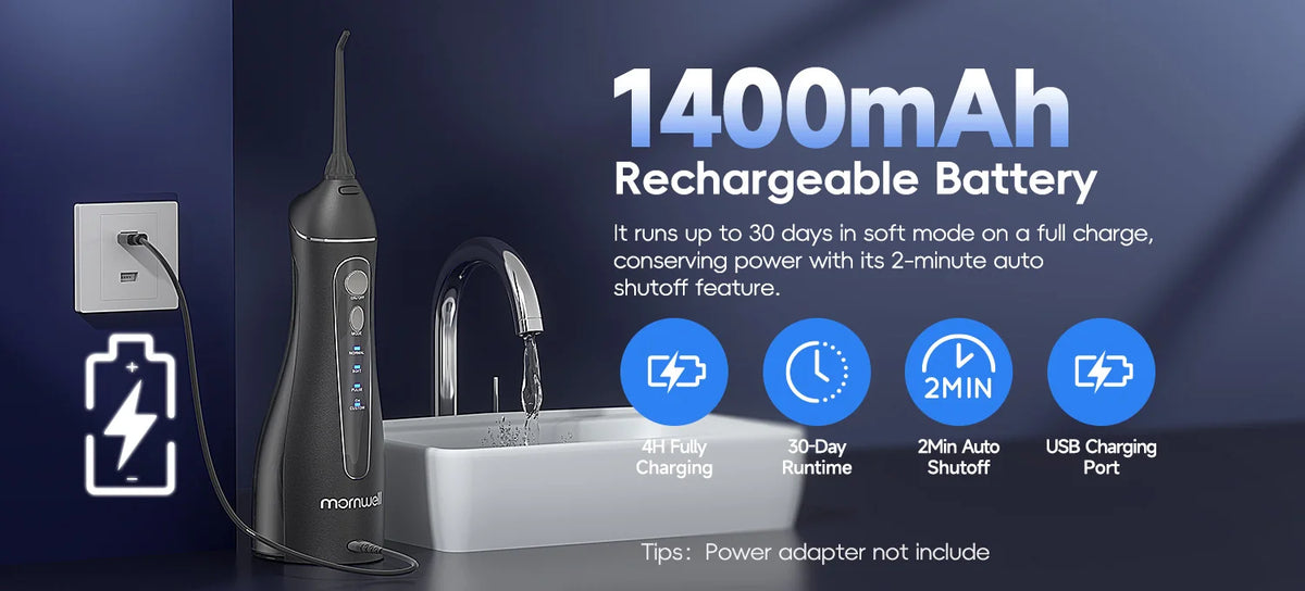 Cordless Water Flosser for Teeth Deep Cleaning & Gum Health