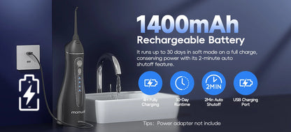 Cordless Water Flosser for Teeth Deep Cleaning & Gum Health