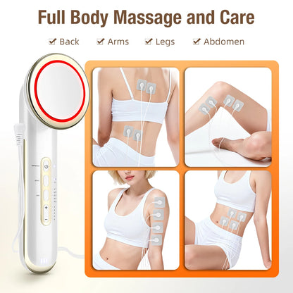 Ultrasonic EMS Body Slimming & Facial Lifting Massager - Infrared Fat Burner