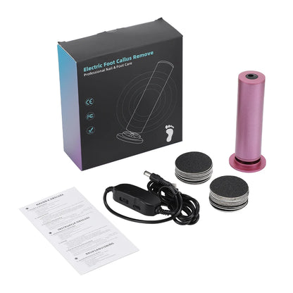 Electric Callus Remover for Feet - Professional Pedicure Foot File with 20 Discs