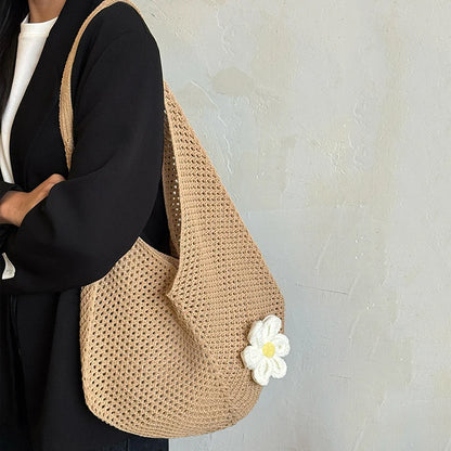 Luxury Bohemian Hollow Straw Tote