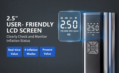 150PSI Portable Wireless Tire Inflator Air Compressor