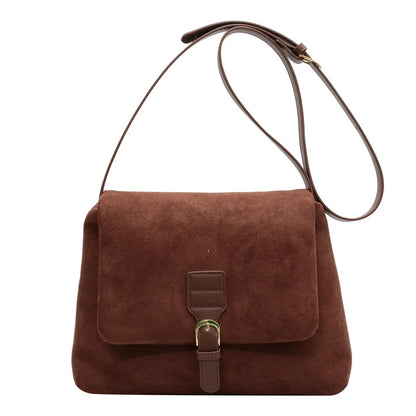Luxury Vintage Suede Hobo Bag