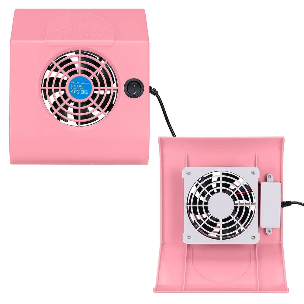 Portable USB Nail Dust Collector 24W Manicure Vacuum Extractor