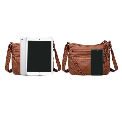 Luxury Vintage Leather Bucket Bag