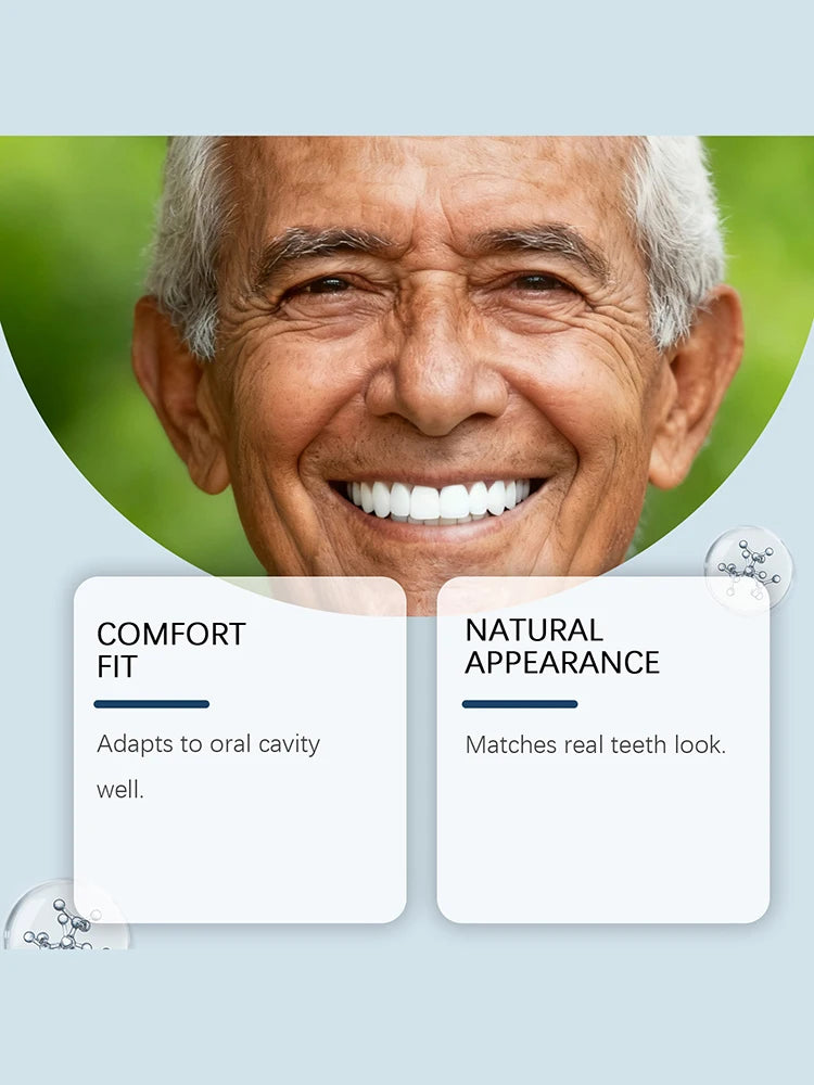 Natural Look Instant Cosmetic Denture Set for Comfortable Smile Correction - 10