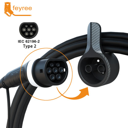 Type 2 EV Charger Holder & Cable Organizer - Wall Mount Dock
