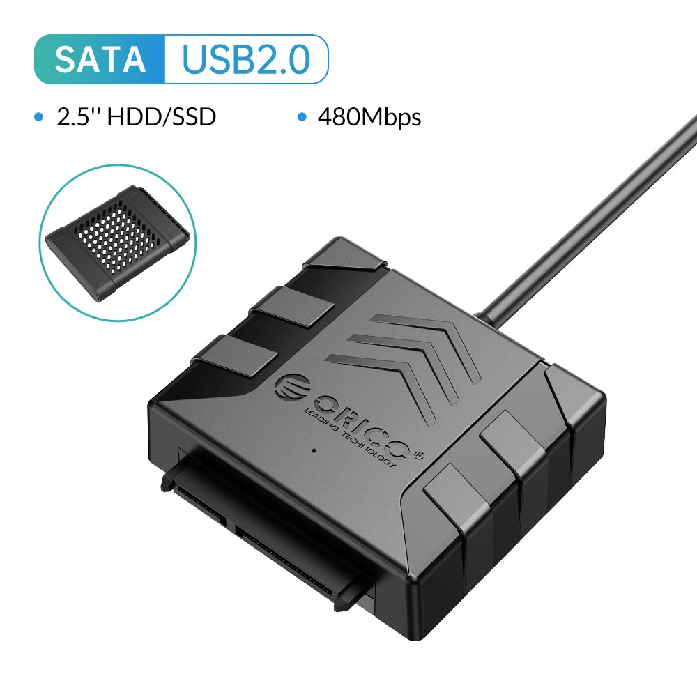 USB 3.0 to SATA Adapter for 2.5" SSD/HDD with Protective Silicone Case