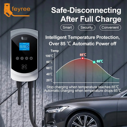 Smart EV Charging Station 7kW-22kW with App Control & Dynamic Load Balancing
