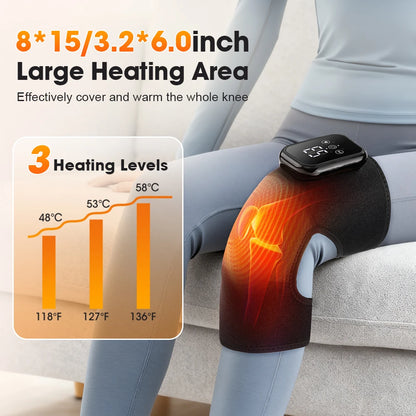 3-in-1 Heated Knee Shoulder Elbow Massager with Vibration