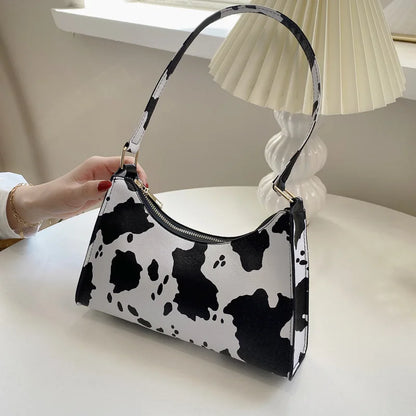 Luxury Zebra Print Underarm Bag