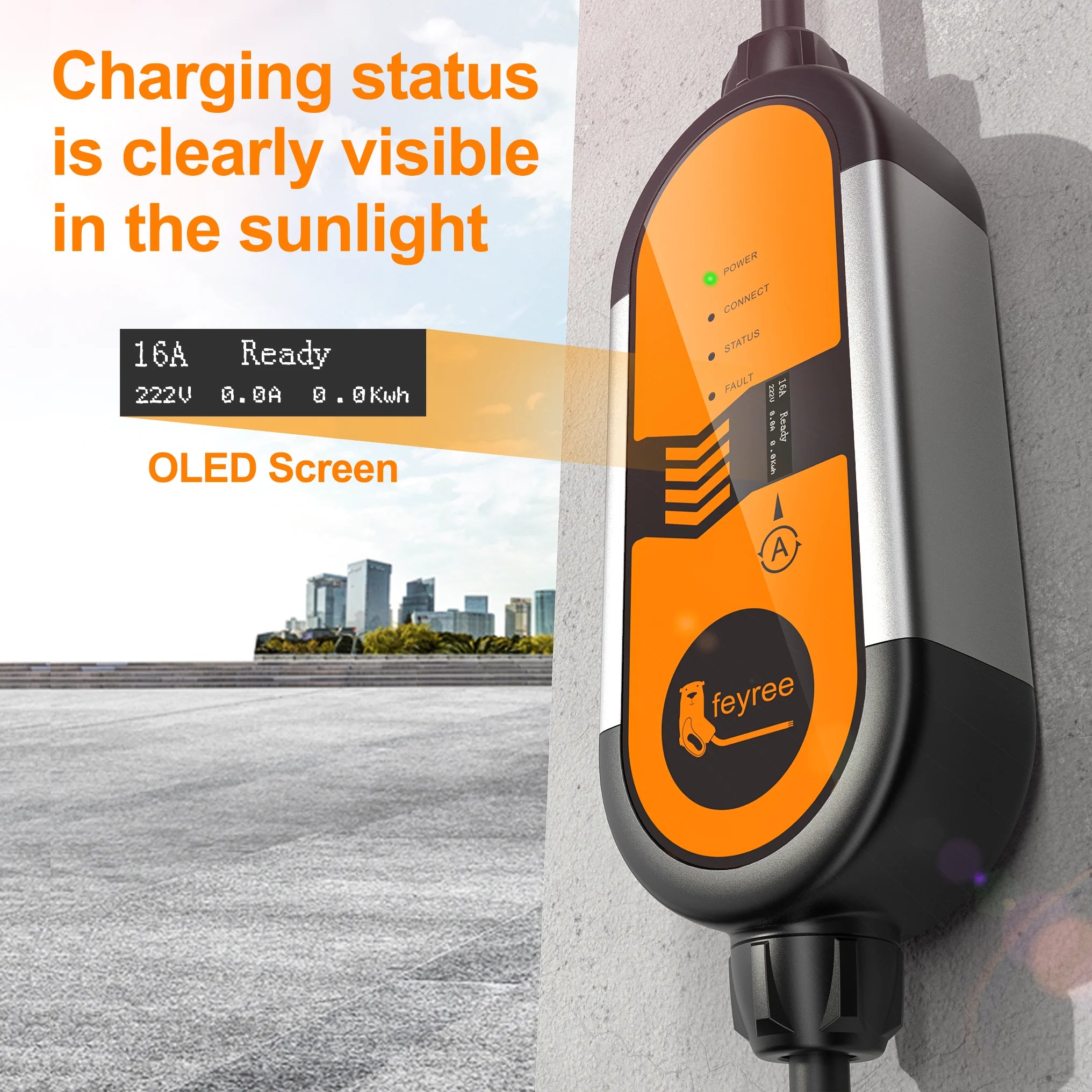 Portable EV Charger Type 1 & 2 - 3.5kW Adjustable Electric Car Charger - 10