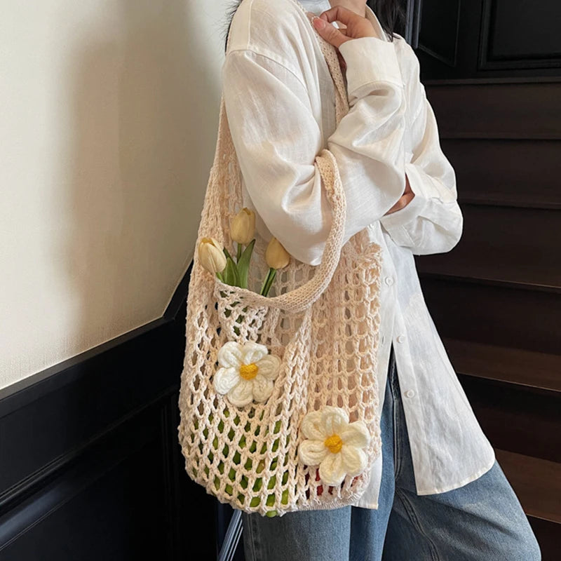 Luxury Chic Knitted Tote Bag