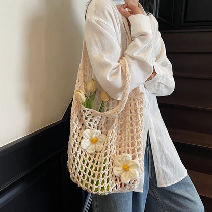 Luxury Chic Knitted Tote Bag