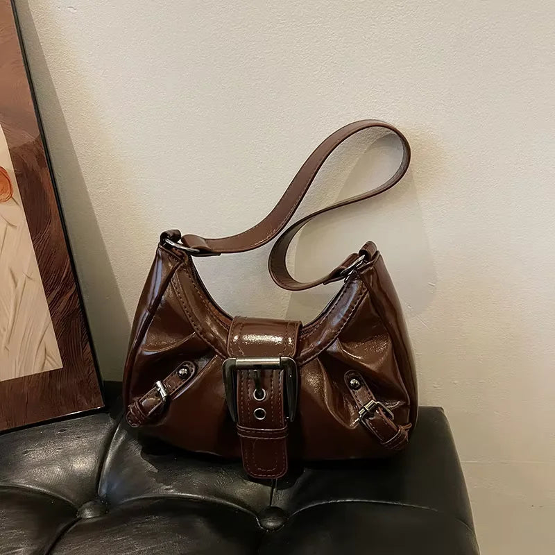 Luxury Retro Pleated Hobo Bag