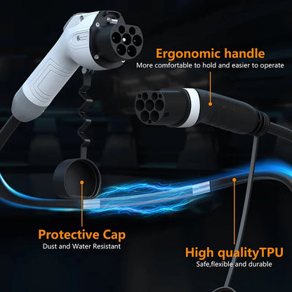 GB/T to Type 2 EV Charging Cable - Fast 16A/32A Electric Vehicle Charger