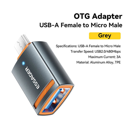 Universal USB 3.0 OTG Adapter Type-C Micro & Lightning Converter