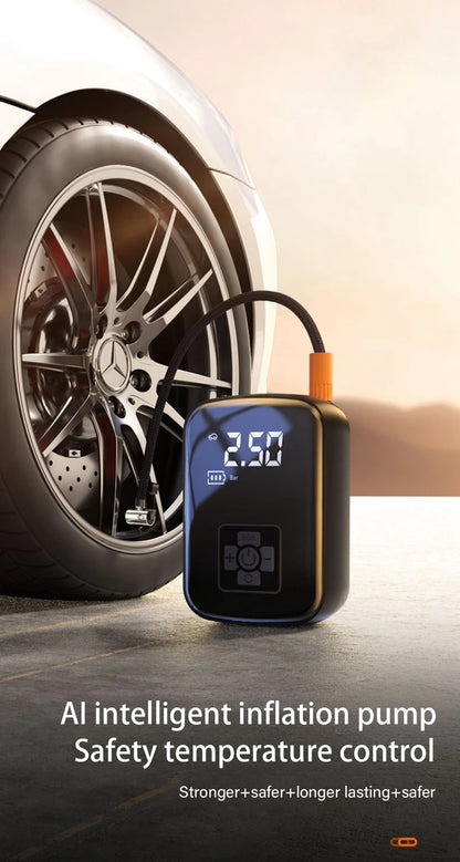 Portable Wireless Car Tire Inflator & Electric Air Pump